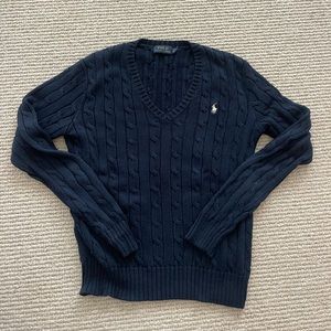 Polo Ralph Lauren cable-knit V-neck sweater